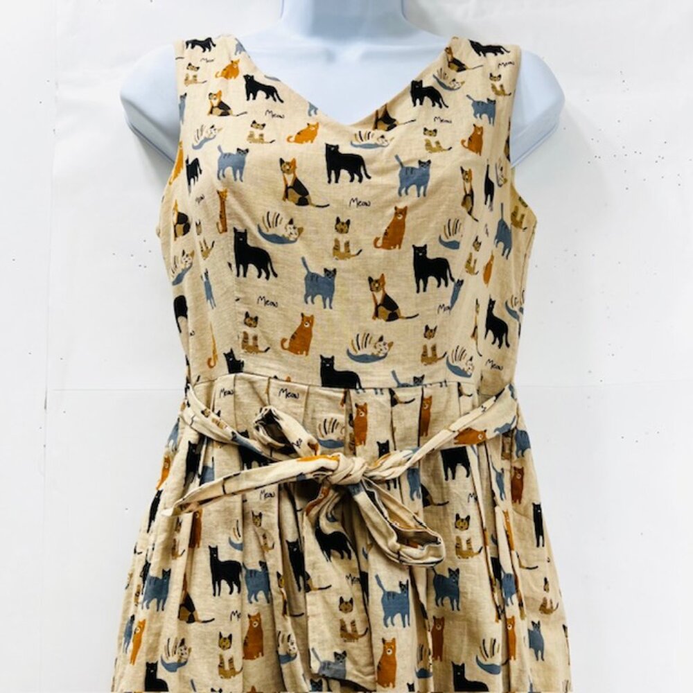 (2) Summer Dress Sm Mustard Seed Ruffle Detail Tiered Dress & Wardrobe Meow #3) - Picture 5 of 11